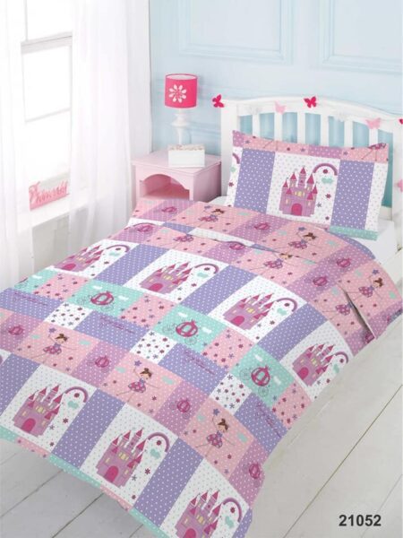 Σετ Σεντόνια Μονά 160Χ240cm 100%Βαμβάκι Princess Castle Κωδικός 21052