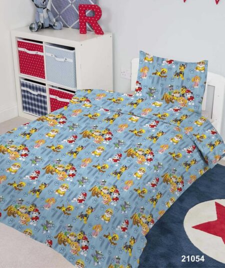 Σετ Σεντόνια Μονά 160Χ240cm 100%Βαμβάκι Paw Patrol Κωδικός 21054