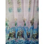 Κουρτίνα Ημιδιάφανη 270x270cm Με Τρέσα Frozen