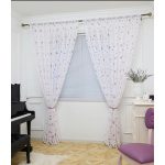 Purple – Κουρτίνα Mε Αστεράκια Με Κρίκο 270Χ280