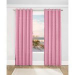 Κουρτίνες Έτοιμες με Τρέσα pom pom Pink 280X280
