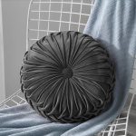 Διακοσμητικό Μαξιλάρι (42×42)Velvet  Dark Gray
