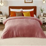 Κουβέρτα Fleece Υπέρδιπλη 220Χ240 WAFFLE-Σάπιο Μήλο