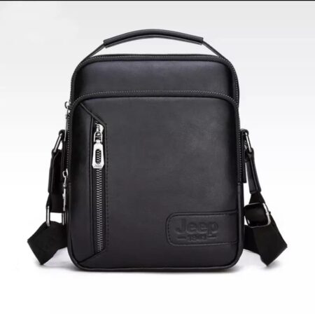 Τσάντα JEEP Leather Μαύρο T-03