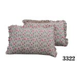 Σέτ Μαξιλαροθήκες με Βολάν Floral 3322