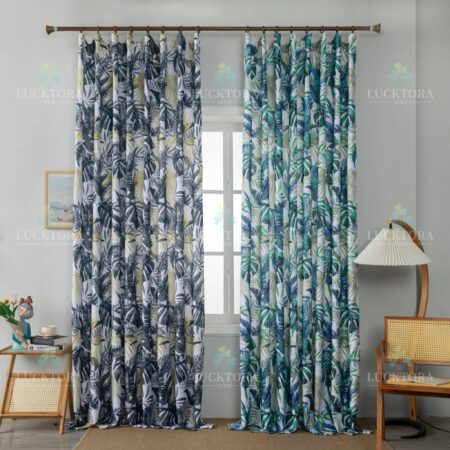Κουρτίνα Χοντρό Λινό 80% Σκίασης Με Τρέσα 270X290cm 6008 Μαύρο-Γκρί