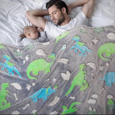 Κουβέρτα Fleece Παιδική 160Χ220  Δεινόσαυρος