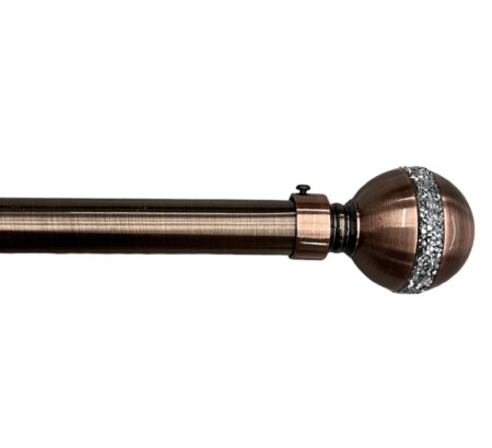 Μονό Κουρτινόξυλο Χοντρό 120CM έως 210CM 28mm YQSZ-Μπρονζέ