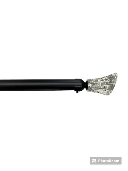 Μονό Κουρτινόξυλο Χοντρό 120CM έως 210CM 28mm SJSB-Μαύρο