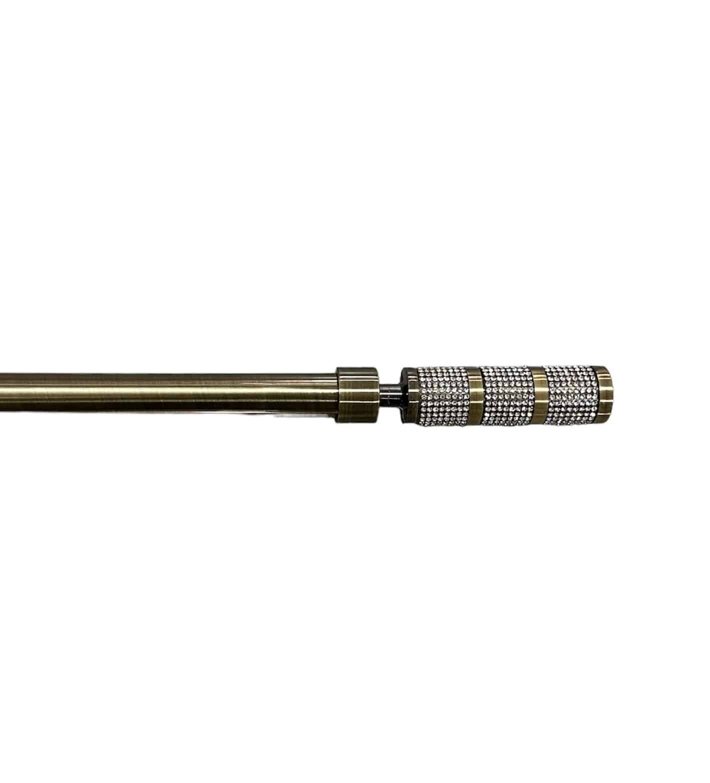 Μονό Κουρτινόξυλο Χοντρό 120CM έως 210CM 19mm SCSZ-Χρυσό