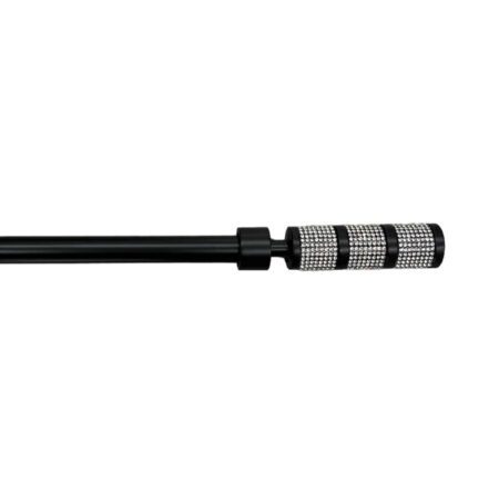 Μονό Κουρτινόξυλο Χοντρό 120CM έως 210CM 19mm SCSZ-Μαύρο