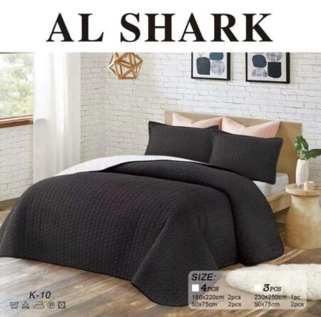 Κουβερλί Υπέρδιπλο (230x250) - Μαύρο AL SHARK