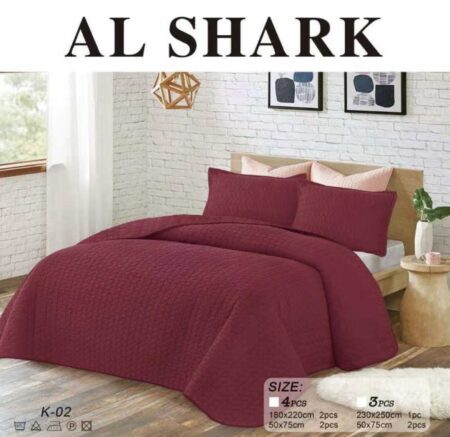 Κουβερλί Υπέρδιπλο (230x250) - Μπορντό AL SHARK