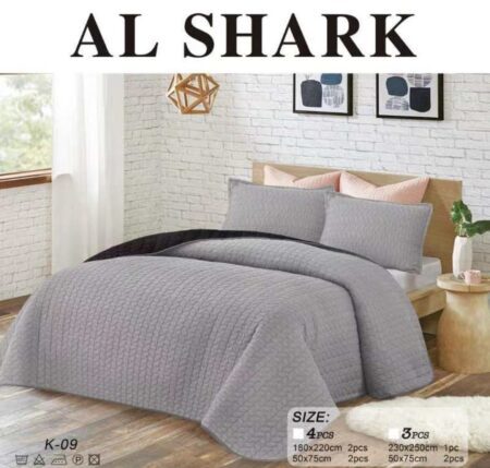 Κουβερλί Υπέρδιπλο (230x250) - Γκρί Ανοιχτό AL SHARK