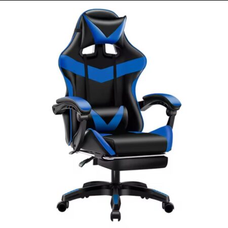 Καρέκλα Γραφείου Gaming Δερματίνης Μπλέ YT-088