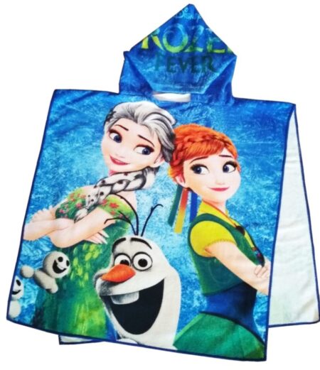 Παιδικό Poncho 60X120 Frozen Μπλέ