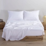 Σετ Σεντόνια Διπλά Polycotton Με Λάστιχο 160x200+30 ΛευκάLUC 06