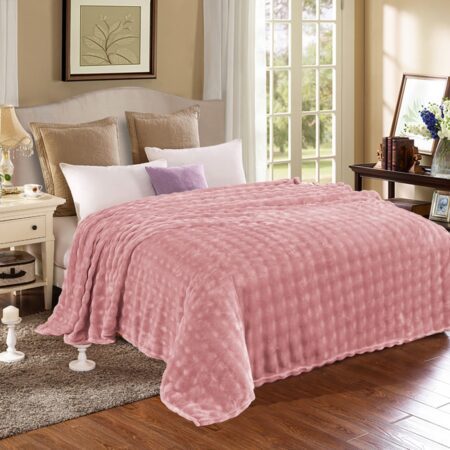 Κουβέρτα Bubble Flannel Rabbit Ημίδιπλη (160x220) – Ρόζ PPMT-1895