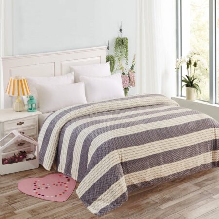 Κουβέρτα Fleece Δίχρωμη Υπέρδιπλη (220x240) - Γκρί Σκούρο-SSMS- 2013