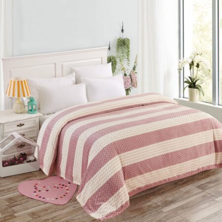 Κουβέρτα Fleece Δίχρωμη Υπέρδιπλη (220x240) - Ρόζ-SSMS- 2018