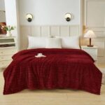 Κουβέρτα Υπέρδιπλη Flannel 220x240 Μπορντό