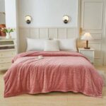 Κουβέρτα Υπέρδιπλη Flannel 220x240 Ρόζ