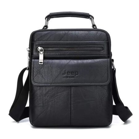 Τσάντα JEEP Leather Μαύρο Β-03