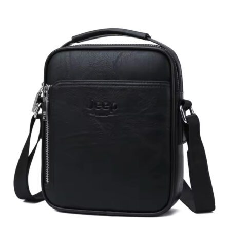 Τσάντα JEEP Leather Μαύρο K-03