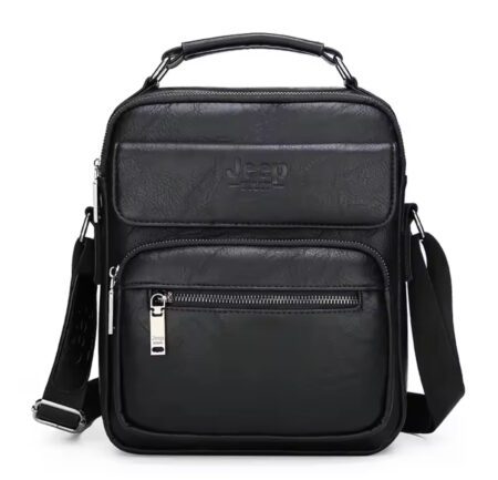 Τσάντα JEEP Leather Μαύρο H-03