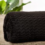 Κουβέρτα Fleece Υπέρδιπλη (220x240) Μαύρη