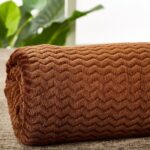 Κουβέρτα Fleece Υπέρδιπλη (220x240) Καφέ