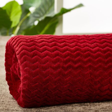 Κουβέρτα Fleece Υπέρδιπλη (220x240) Red
