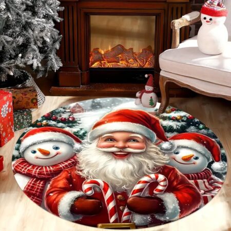 Χριστουγεννιάτικο Στρογγυλό Πατάκι 70x0cm  970-6