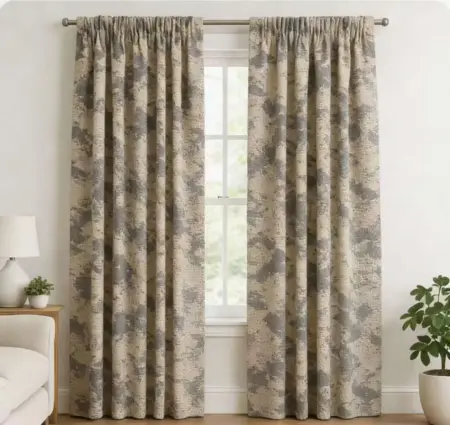 Κουρτίνα Καφέ Ανοιχτό - Με Τρέσα -270X280CM 6090-4