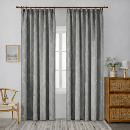 Κουρτίνα Γκρί - Με Τρέσα -270X280CM 841-11